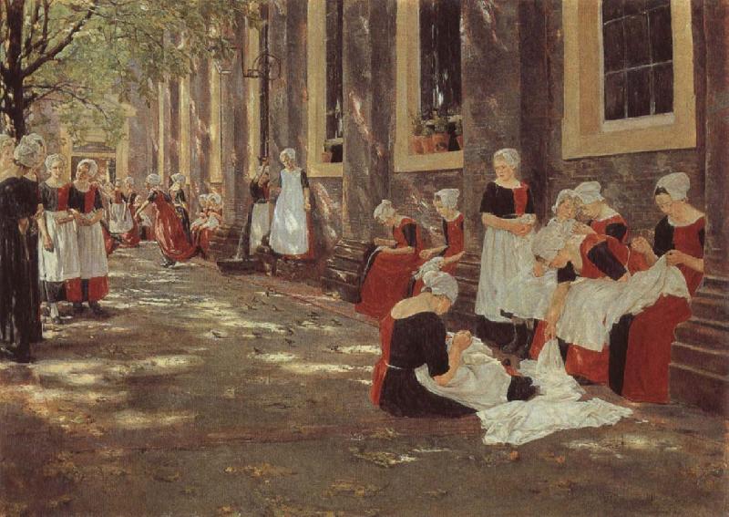 Max Liebermann The Orphanage at Amsterdam Sweden oil painting art